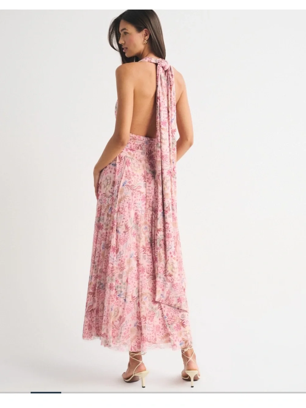 Abercrombie Pink Floral Convertible Giselle Dress